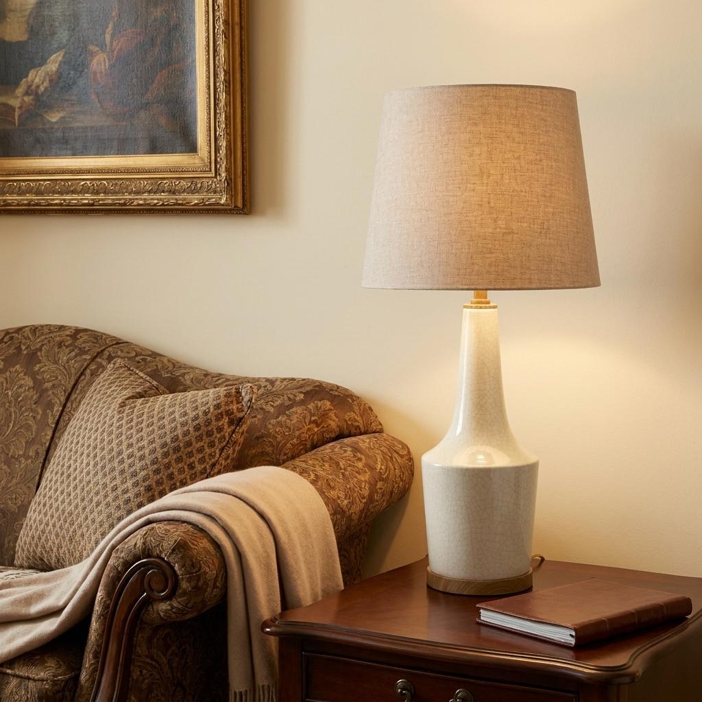 Brown Lamp Base w/ Shade