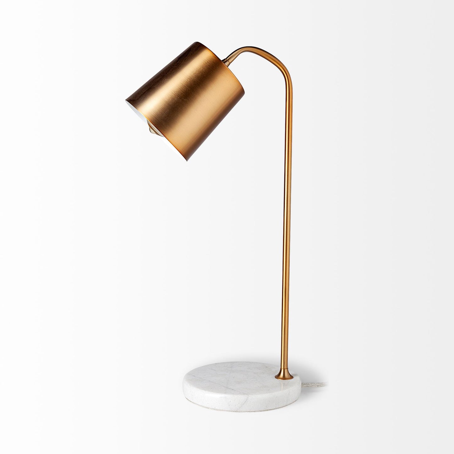 White Lamp Base w/ Shade
