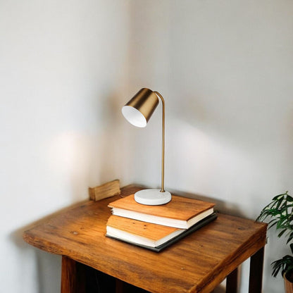 White Lamp Base w/ Shade