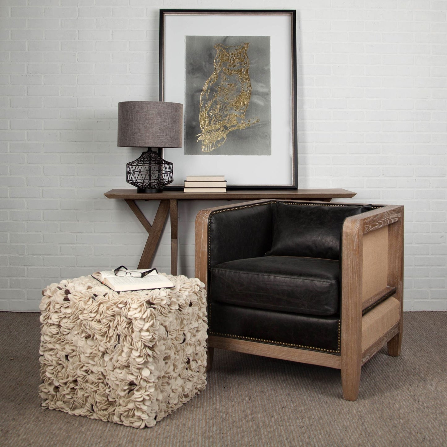 Black Lamp Base w/ Shade