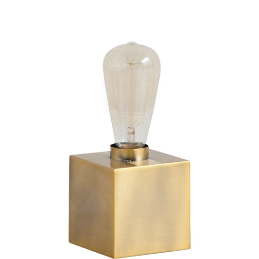 Gold Lamp Base w/ Clear Shade