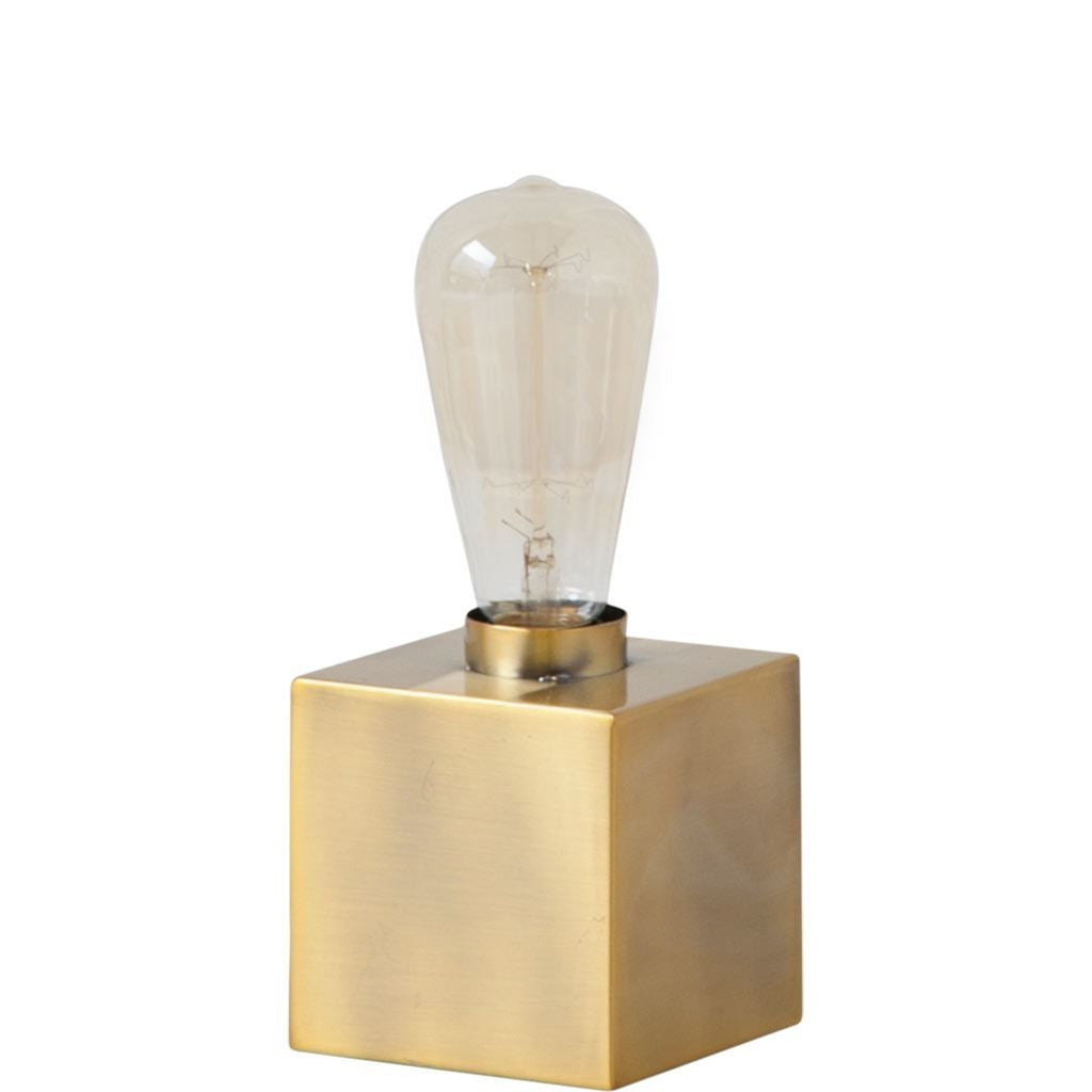 Gold Lamp Base w/ Clear Shade