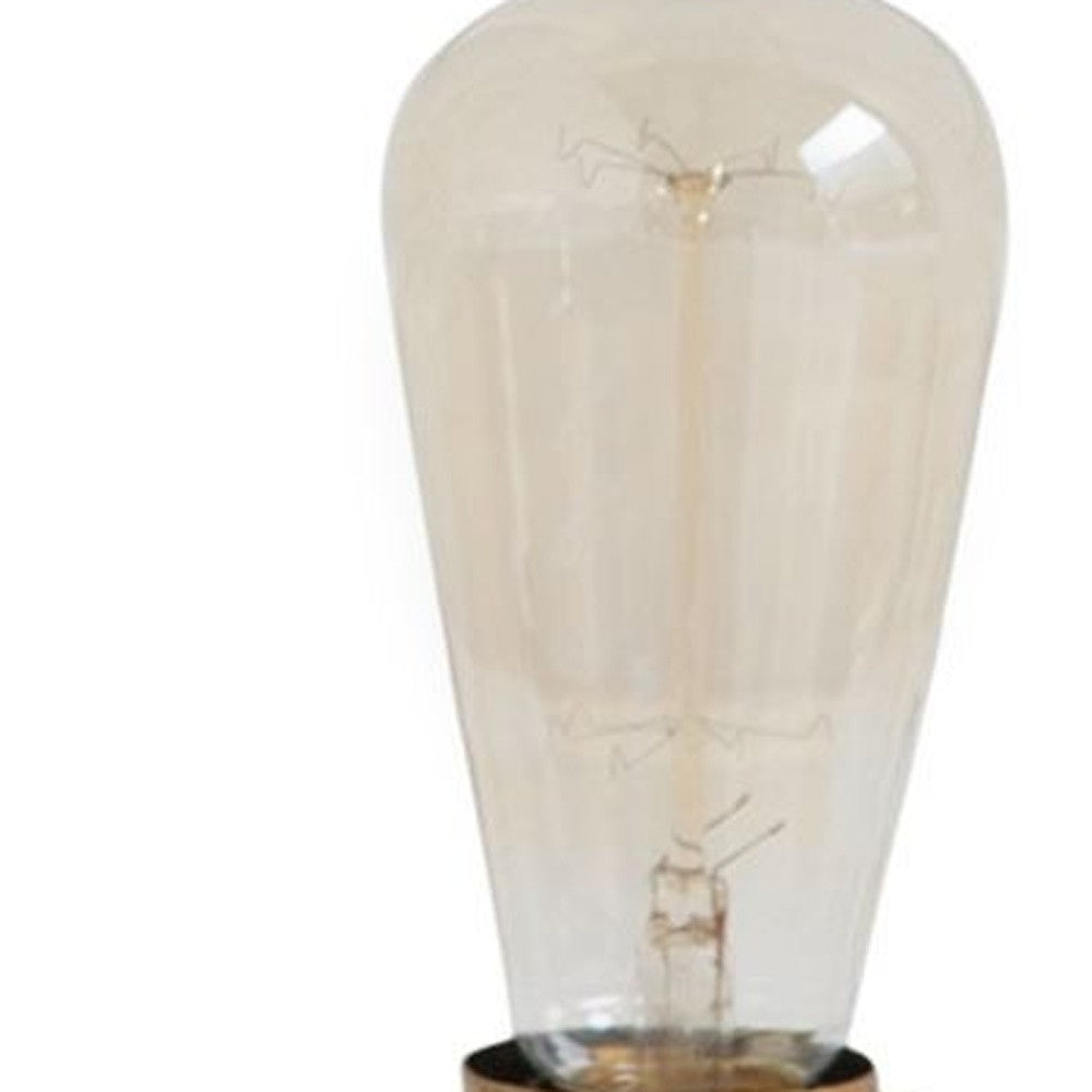 Gold Lamp Base w/ Clear Shade