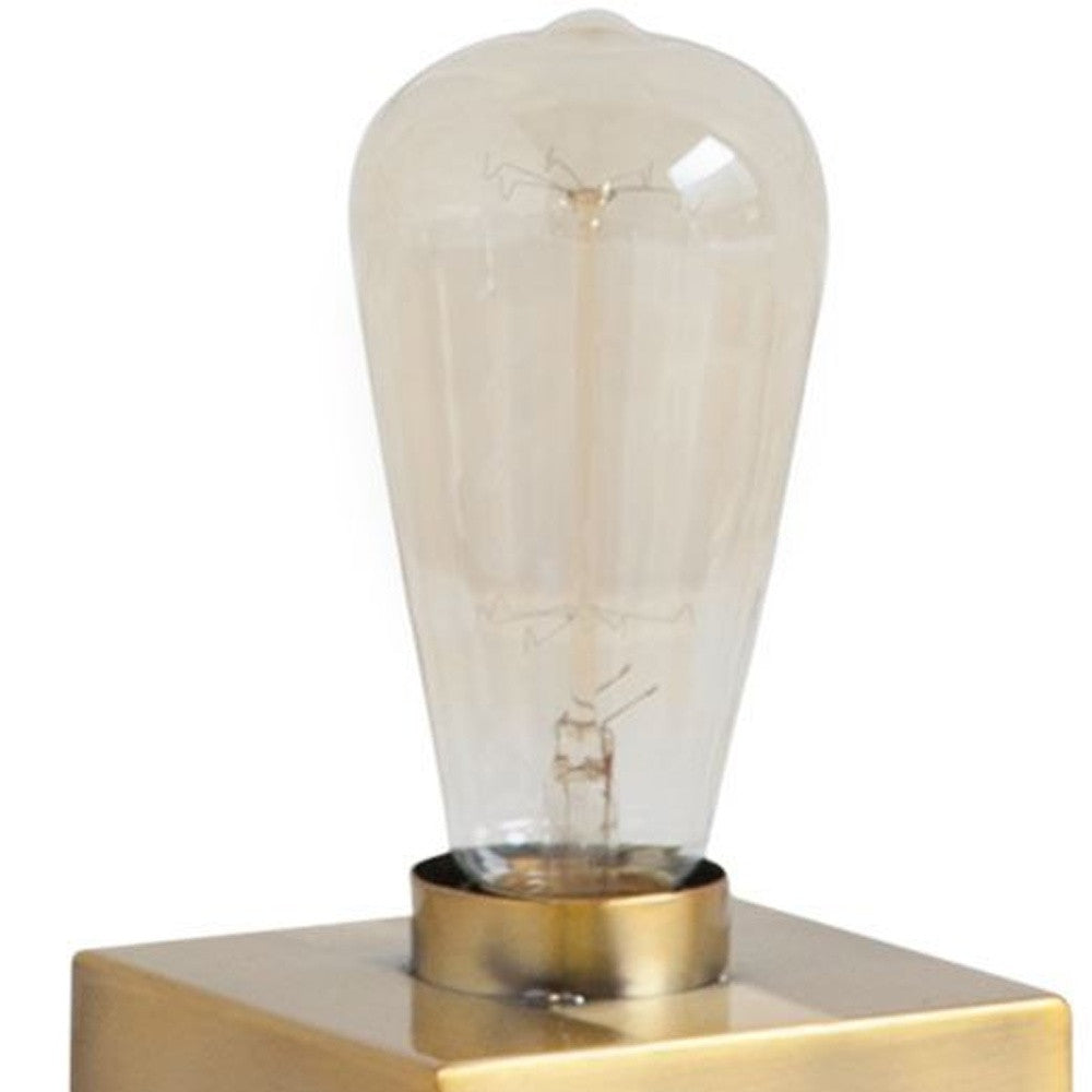 Gold Lamp Base w/ Clear Shade
