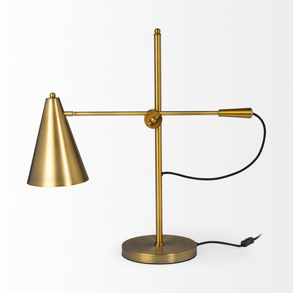 Gold Lamp Base w/ Gold Shade
