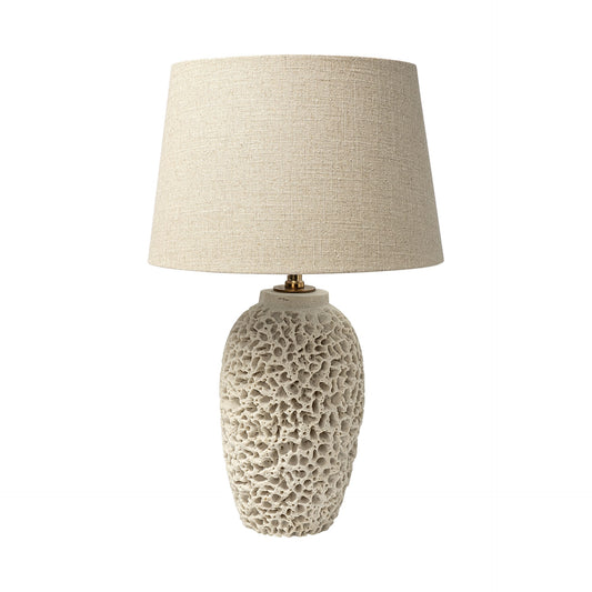 Beige Lamp Base w/ Champagne Shade