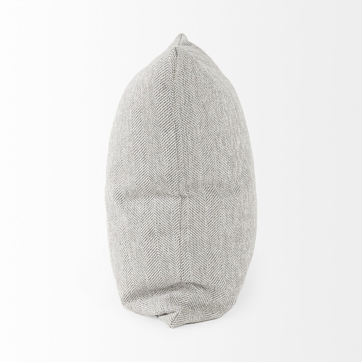 Ash Gray Basket Weave Accent Pillow