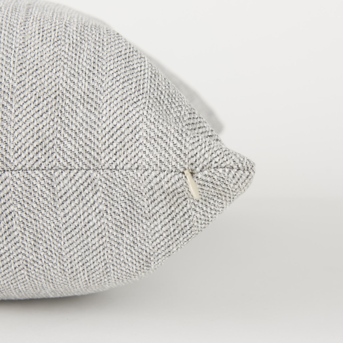 Ash Gray Basket Weave Accent Pillow