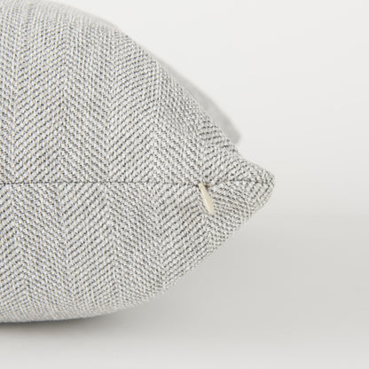 Ash Gray Basket Weave Accent Pillow