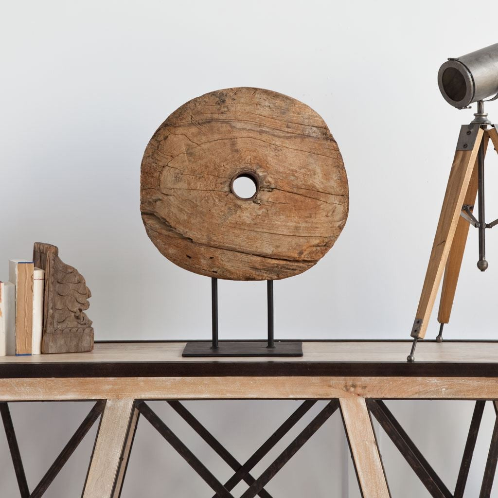 Brown Tabletop Sculpture