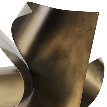 Contempo Antiqued Gold Abstract Sculpture