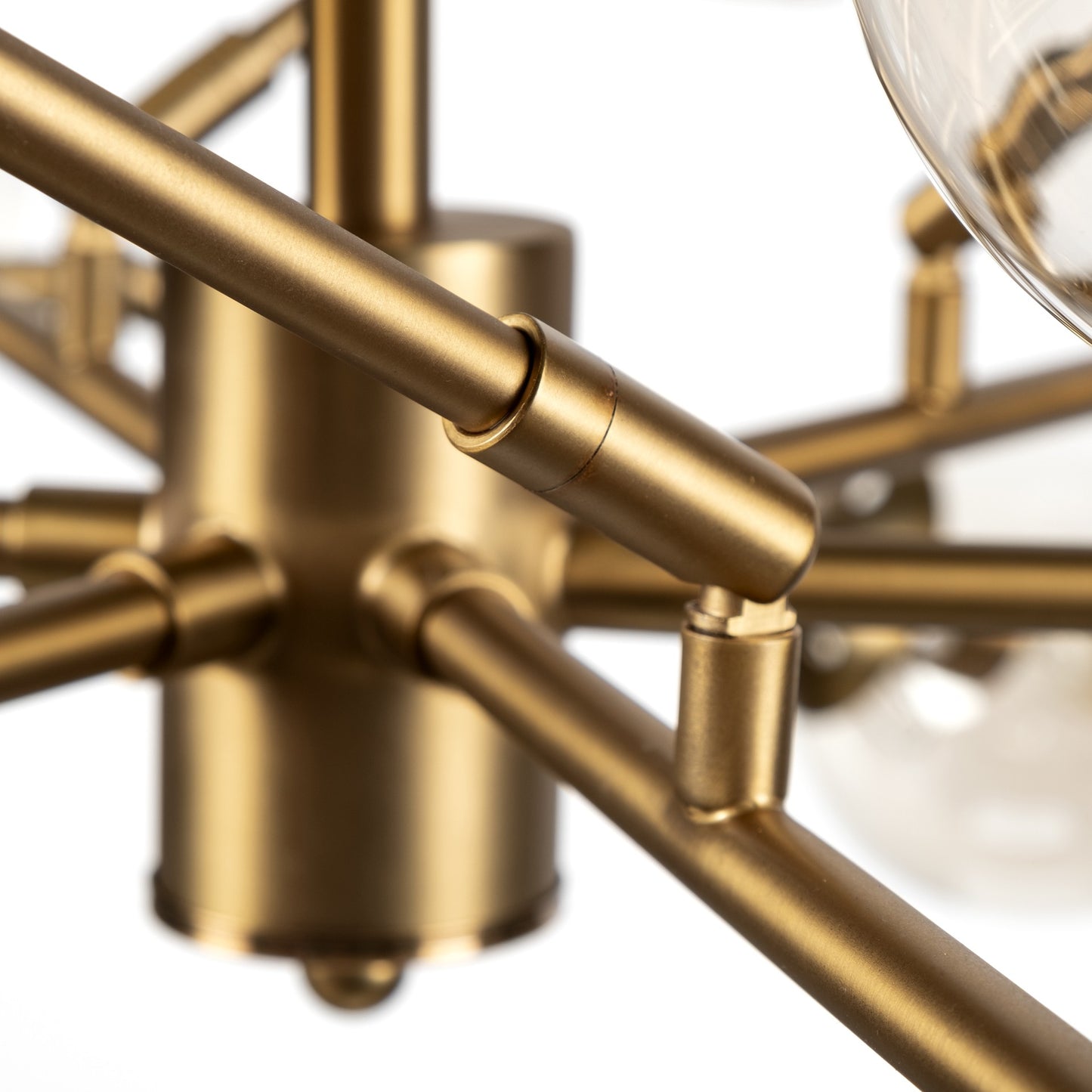 Gold Eighteen Bulb Hanging Chandelier
