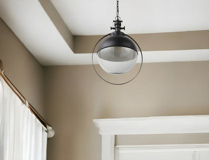 Black Sphere Pendant Hanging Light
