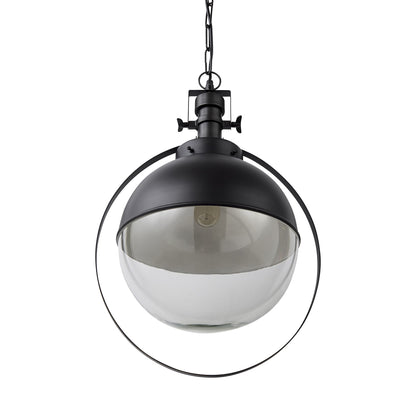 Black Sphere Pendant Hanging Light