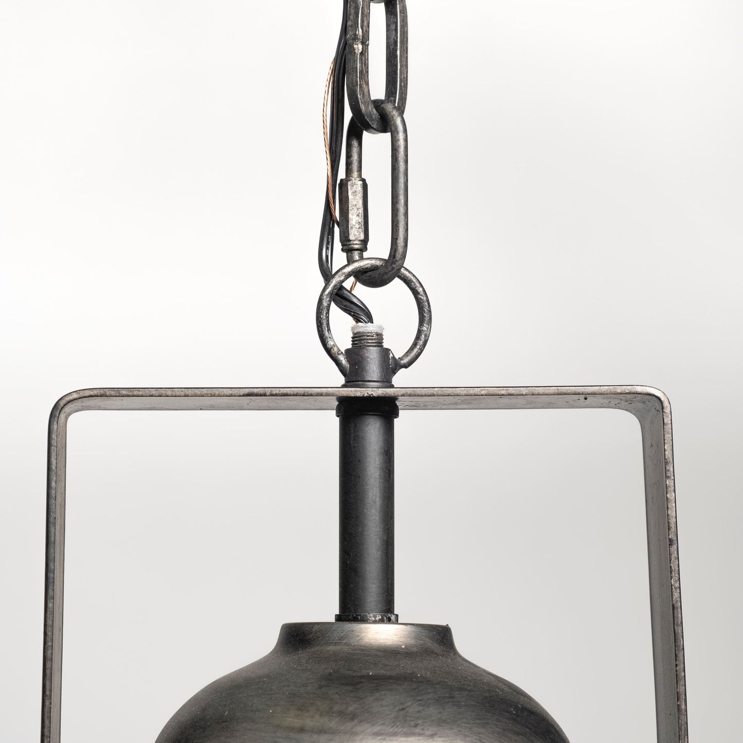 Industrial Gray Hanging Pendant Light