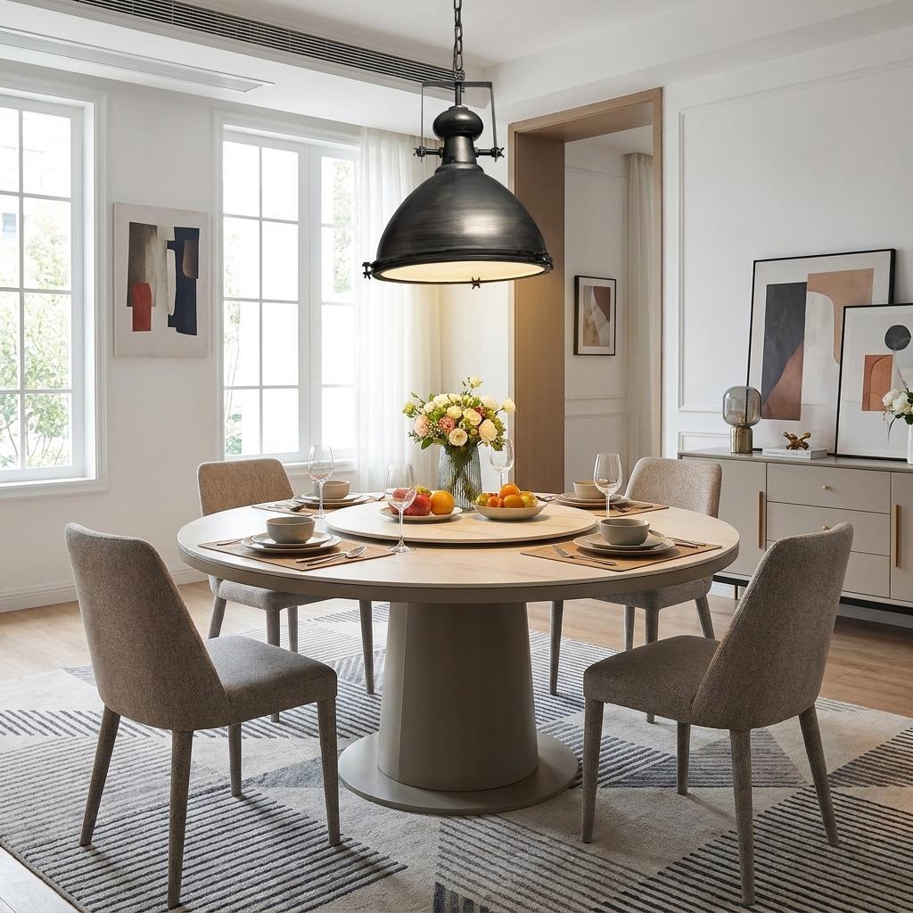 Industrial Gray Hanging Pendant Light