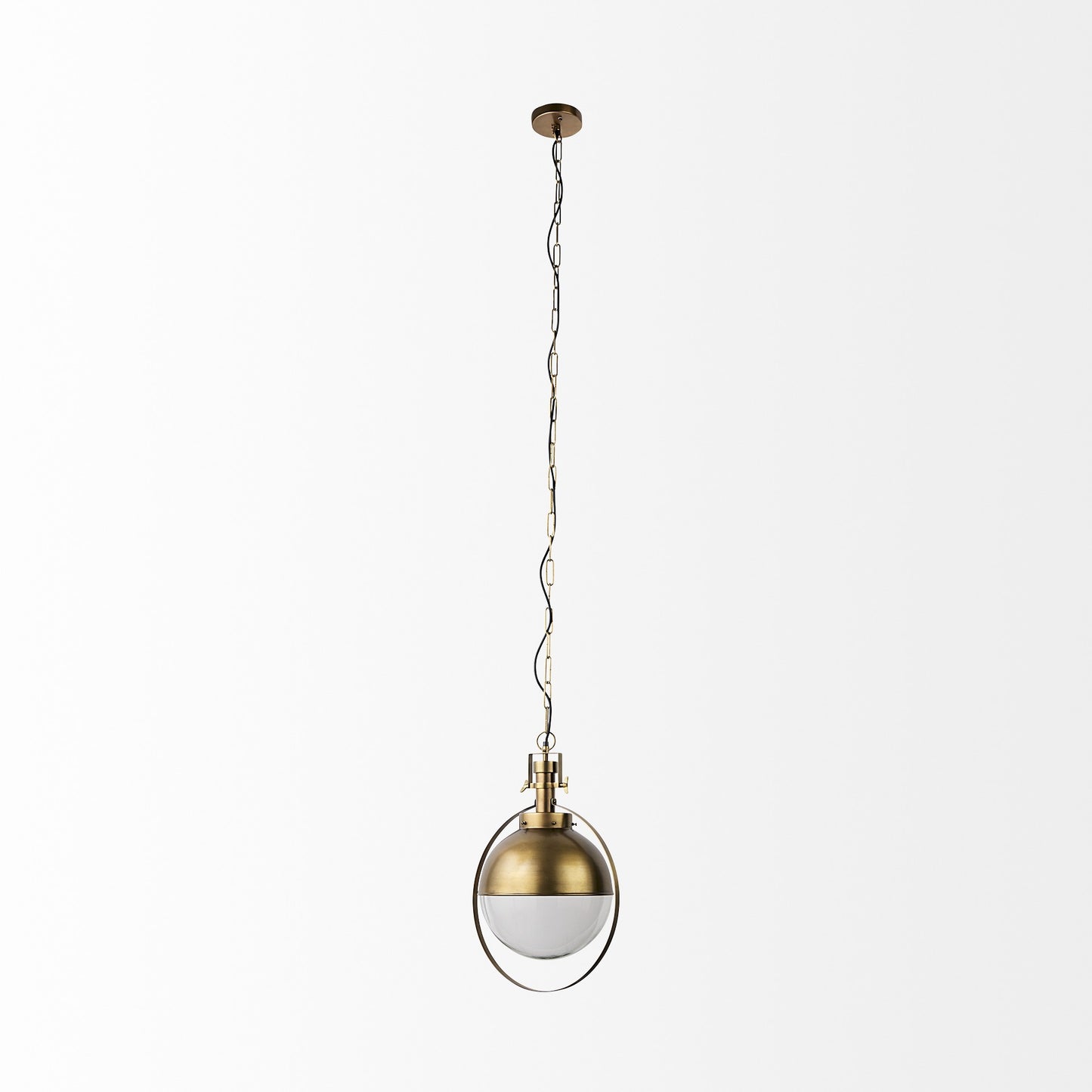 Gold Sphere Pendant Hanging Light
