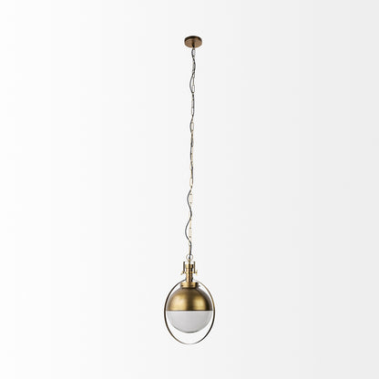 Gold Sphere Pendant Hanging Light
