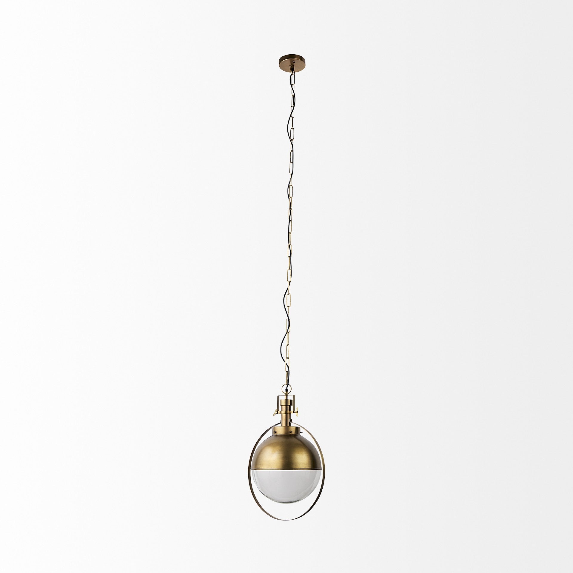 Gold Sphere Pendant Hanging Light