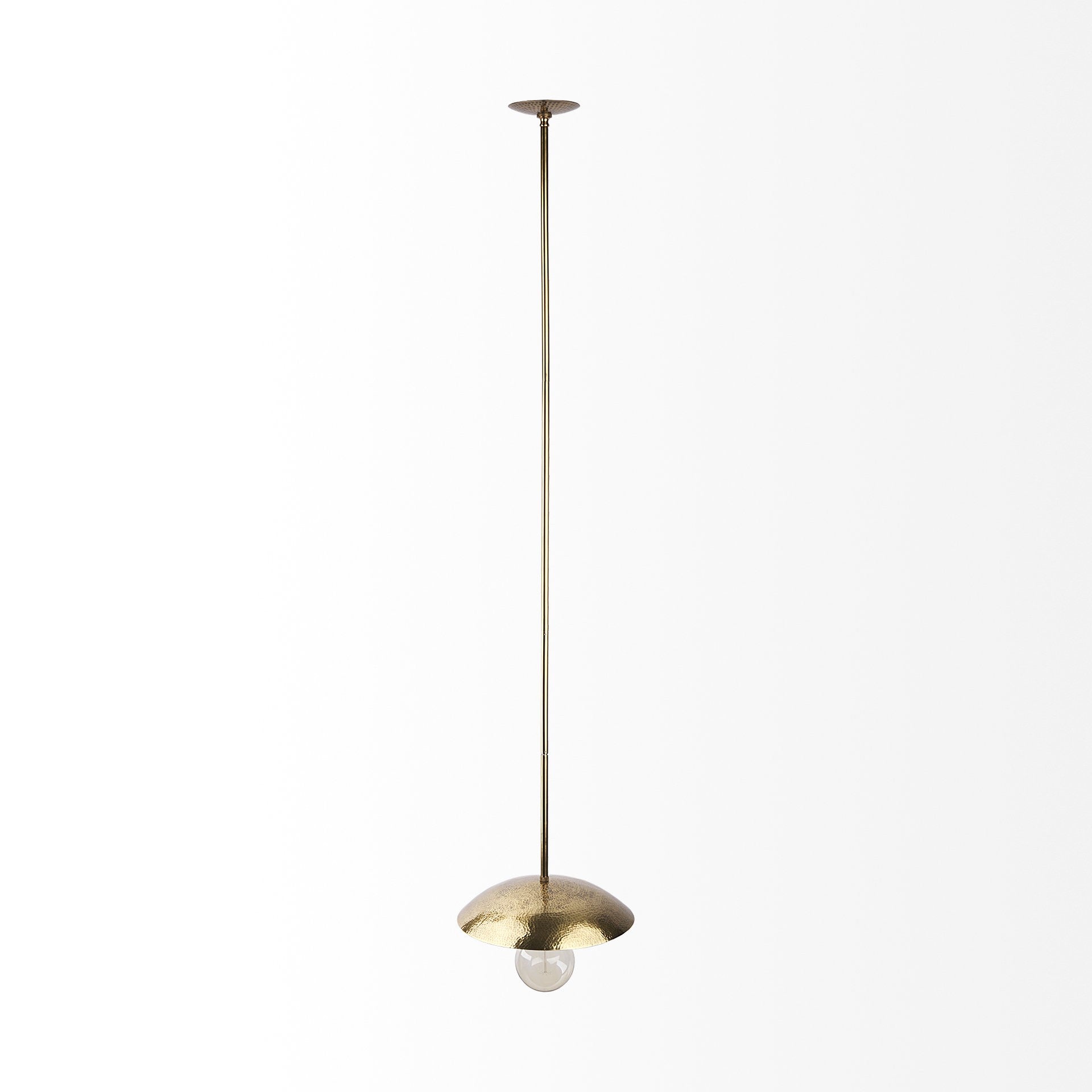 Hammered Gold Hanging Pendant Light