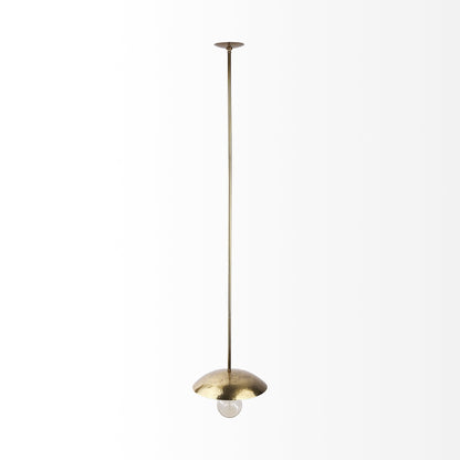 Hammered Gold Hanging Pendant Light