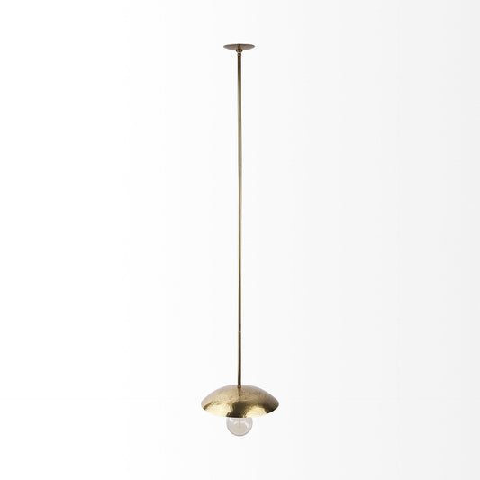 Hammered Gold Hanging Pendant Light
