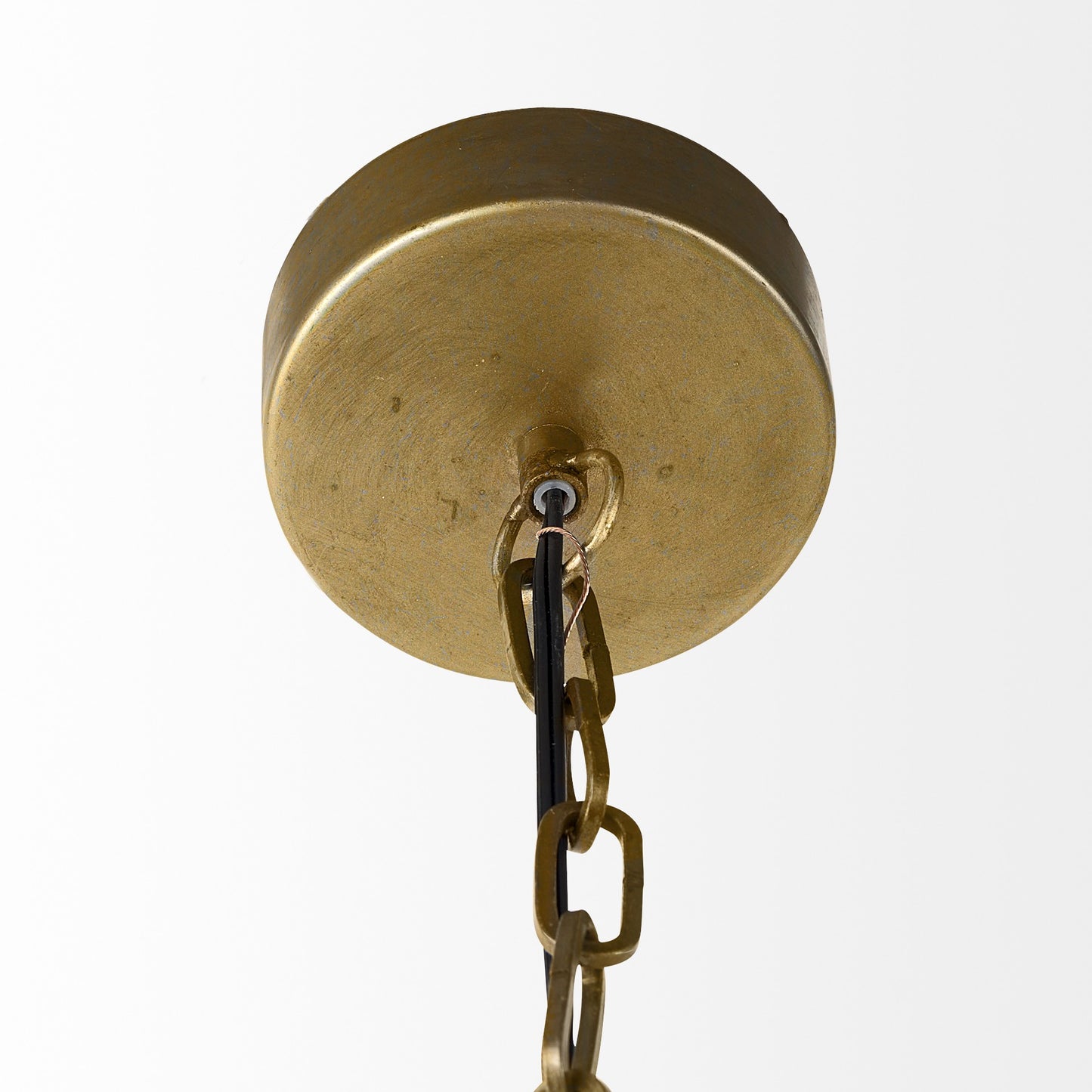 Gold Toned Dome Hanging Pendant Light