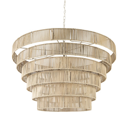 Light Brown 6 Tier Hanging Chandelier