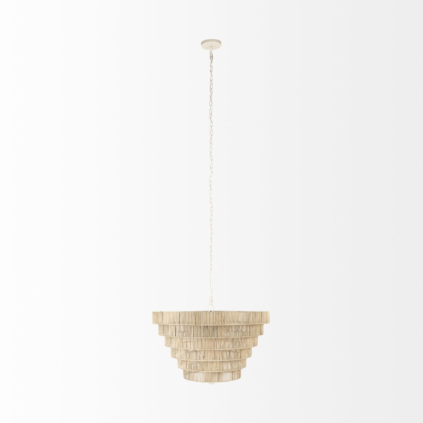 Light Brown 6 Tier Hanging Chandelier