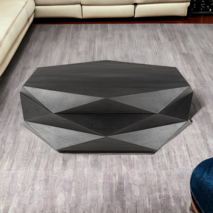 Black Octagon Coffee Table
