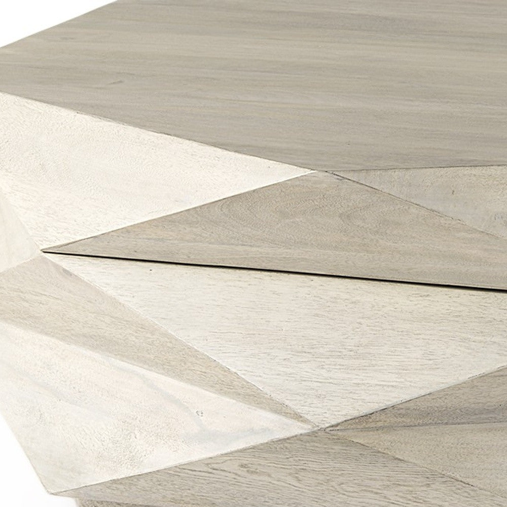 Natural Solid Wood Hexagon Lift Top Solid Coffee Table image 6