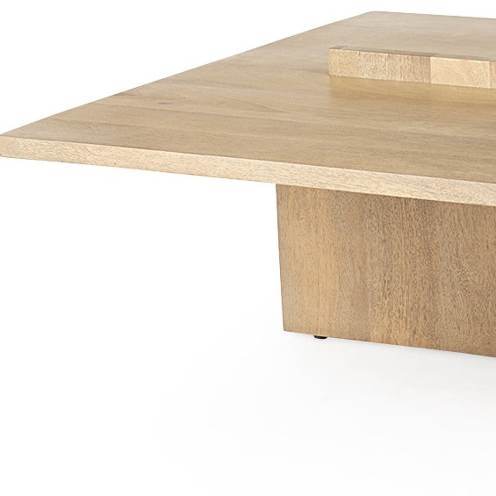 Natural Wood Coffee Table image 6