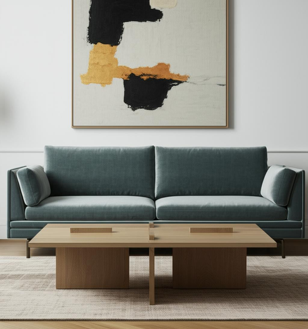 Natural Wood Coffee Table image 1