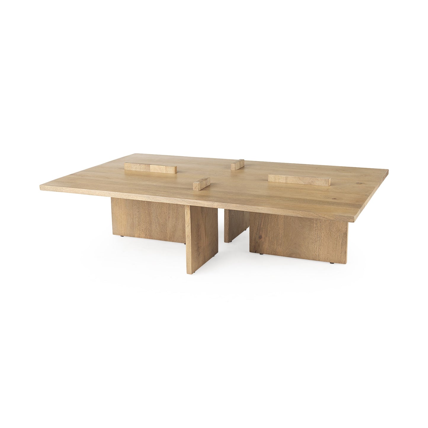 Natural Wood Coffee Table image 3