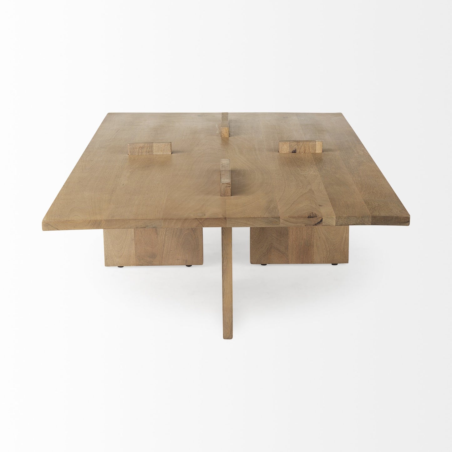 Natural Wood Coffee Table image 4