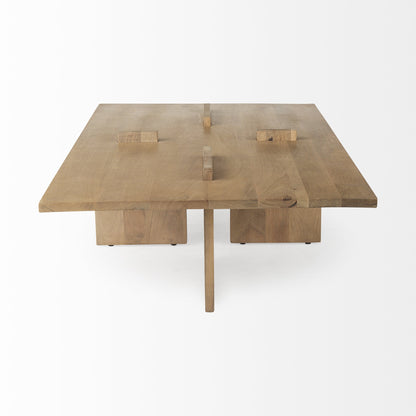 Natural Wood Coffee Table image 4