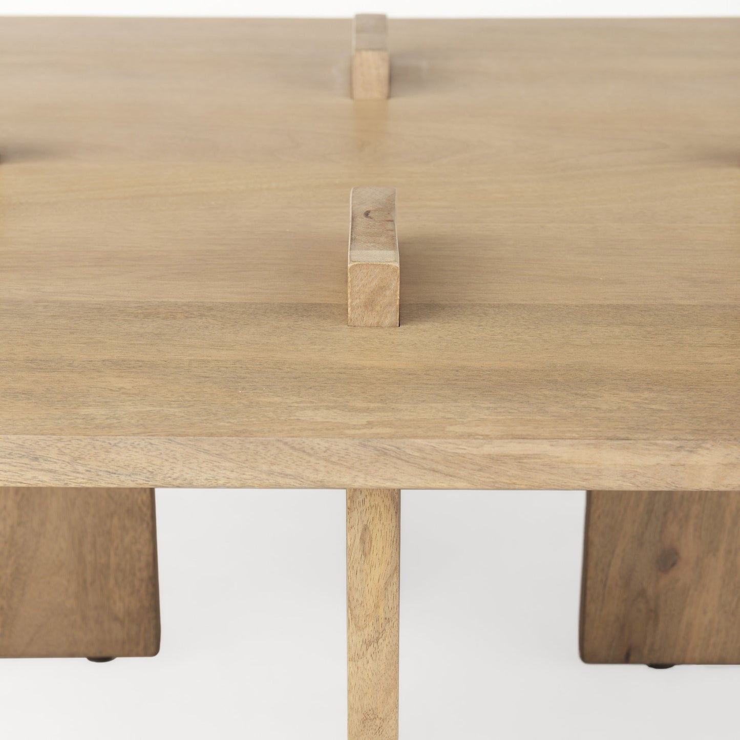 Natural Wood Coffee Table image 9