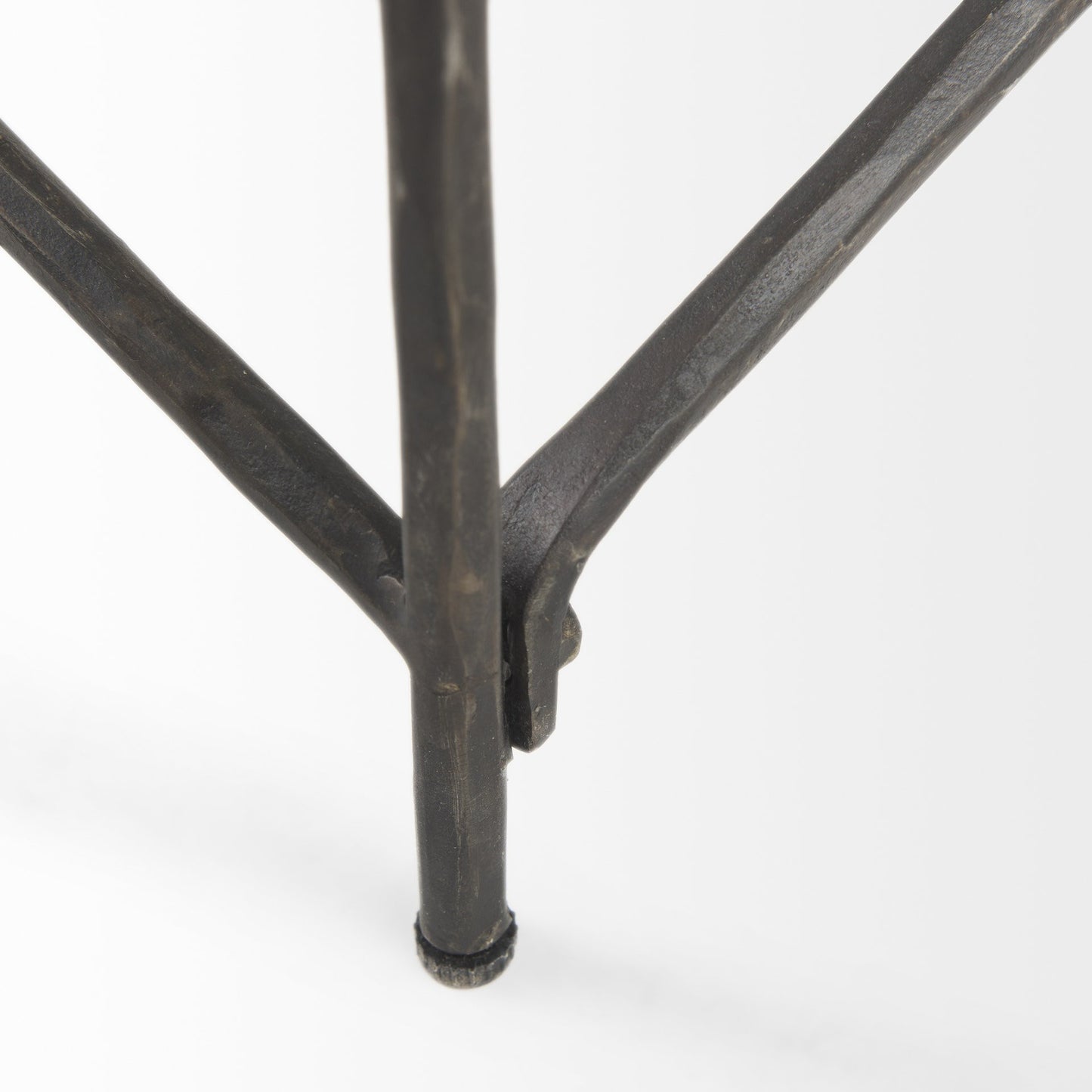White Genuine Marble & Metal Coffee Table image 6
