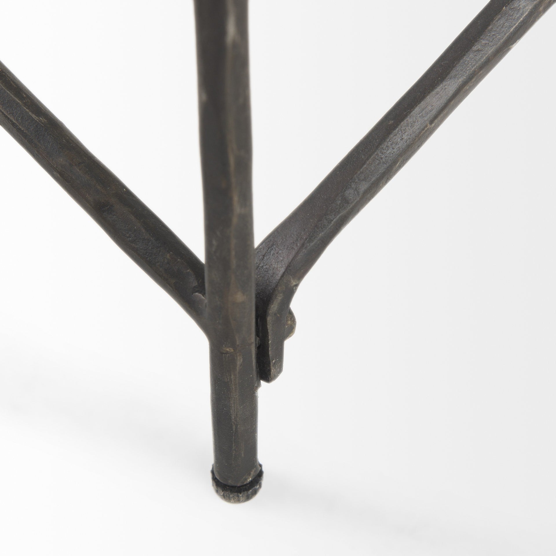 White Genuine Marble & Metal Coffee Table image 6