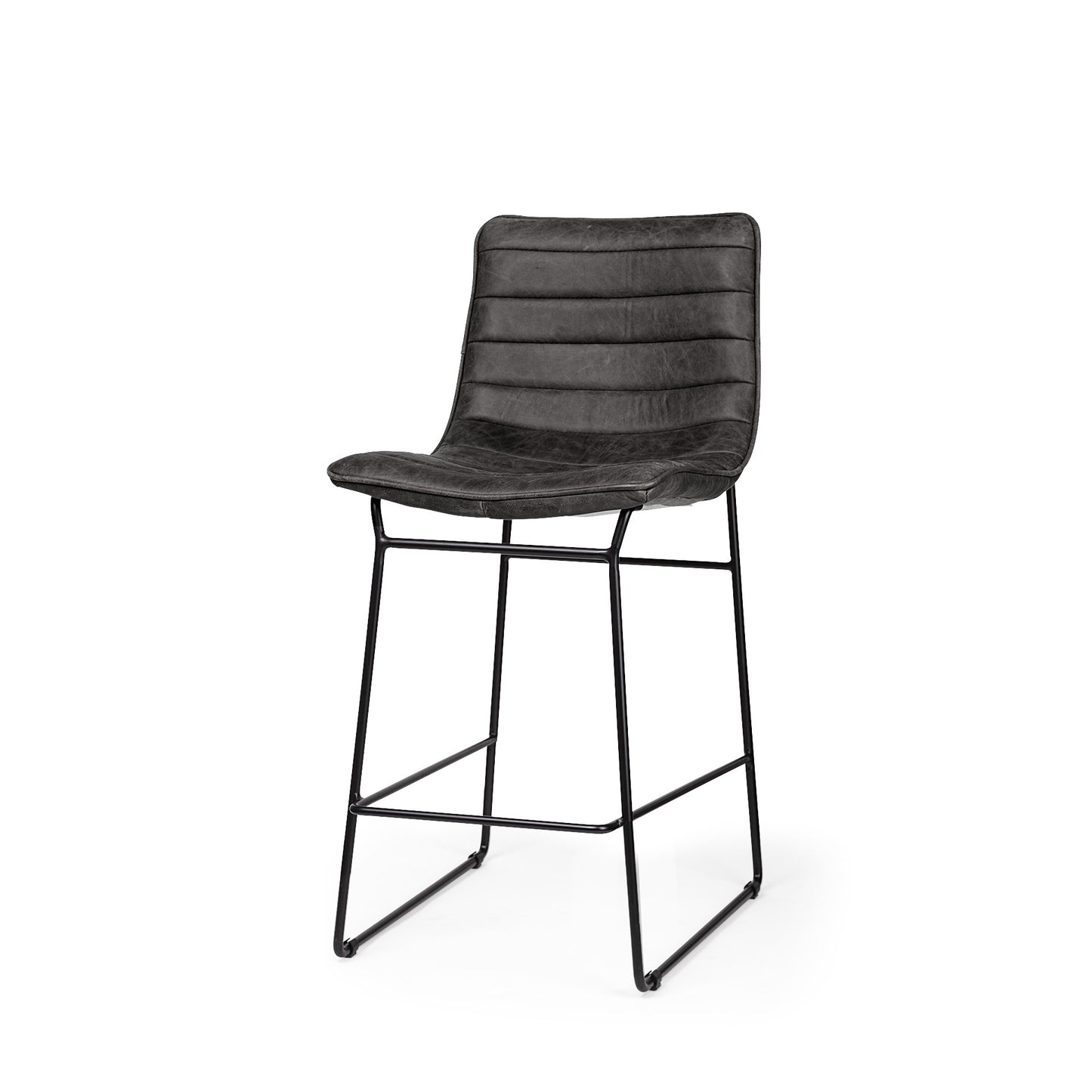 Black Iron Counter Height Bar Chair