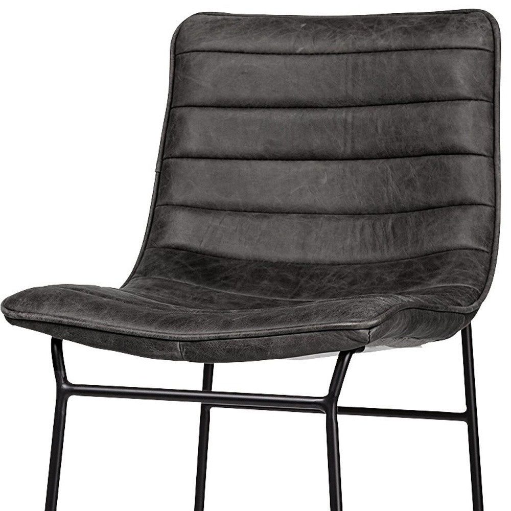 Black Iron Counter Height Bar Chair