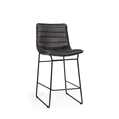 Black Iron Counter Height Bar Chair