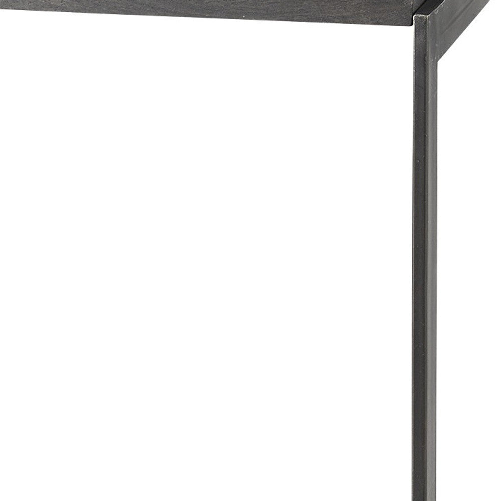 Black Solid & Manufactured Wood Backless Bar Height Bar Chair