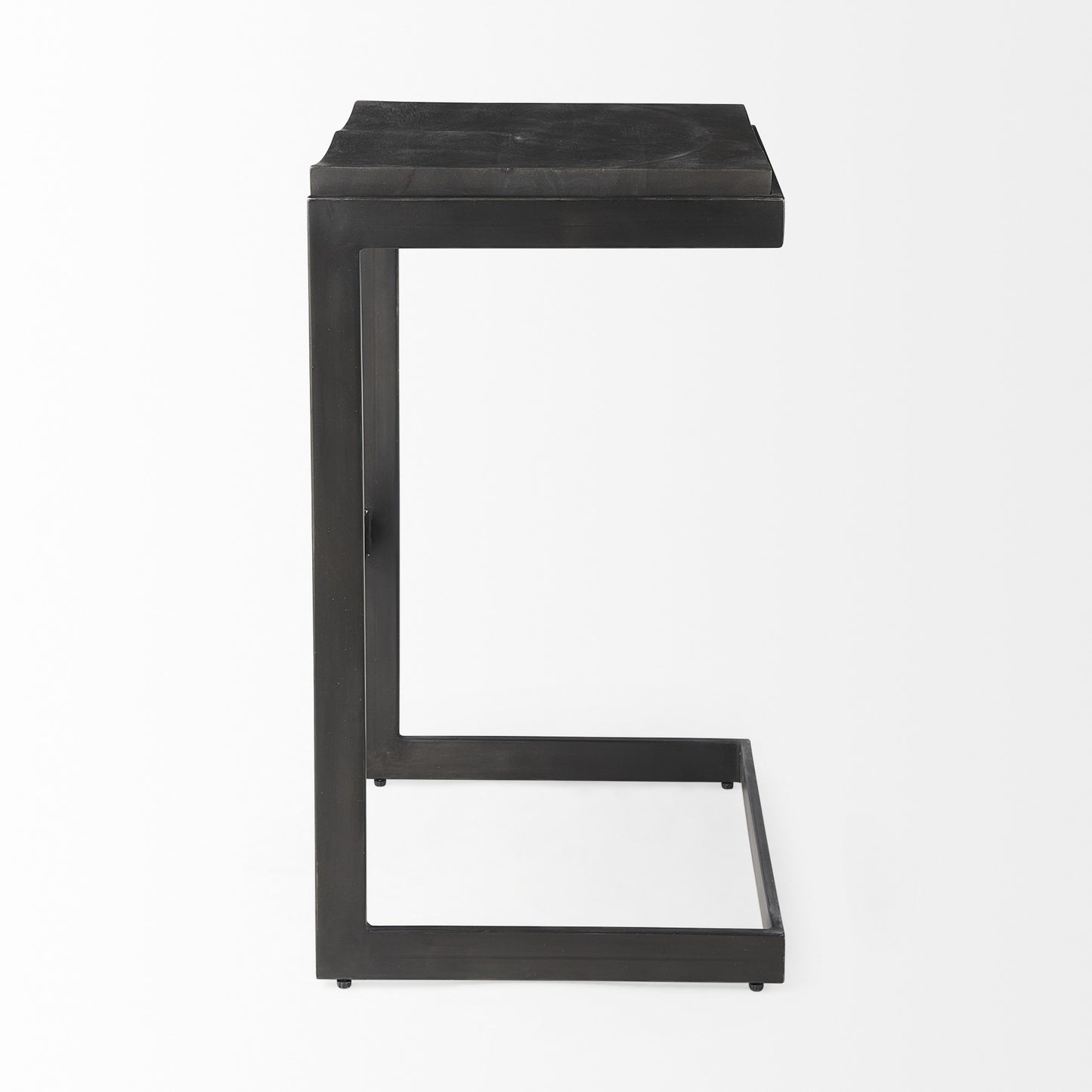 Black Solid & Manufactured Wood Backless Bar Height Bar Chair