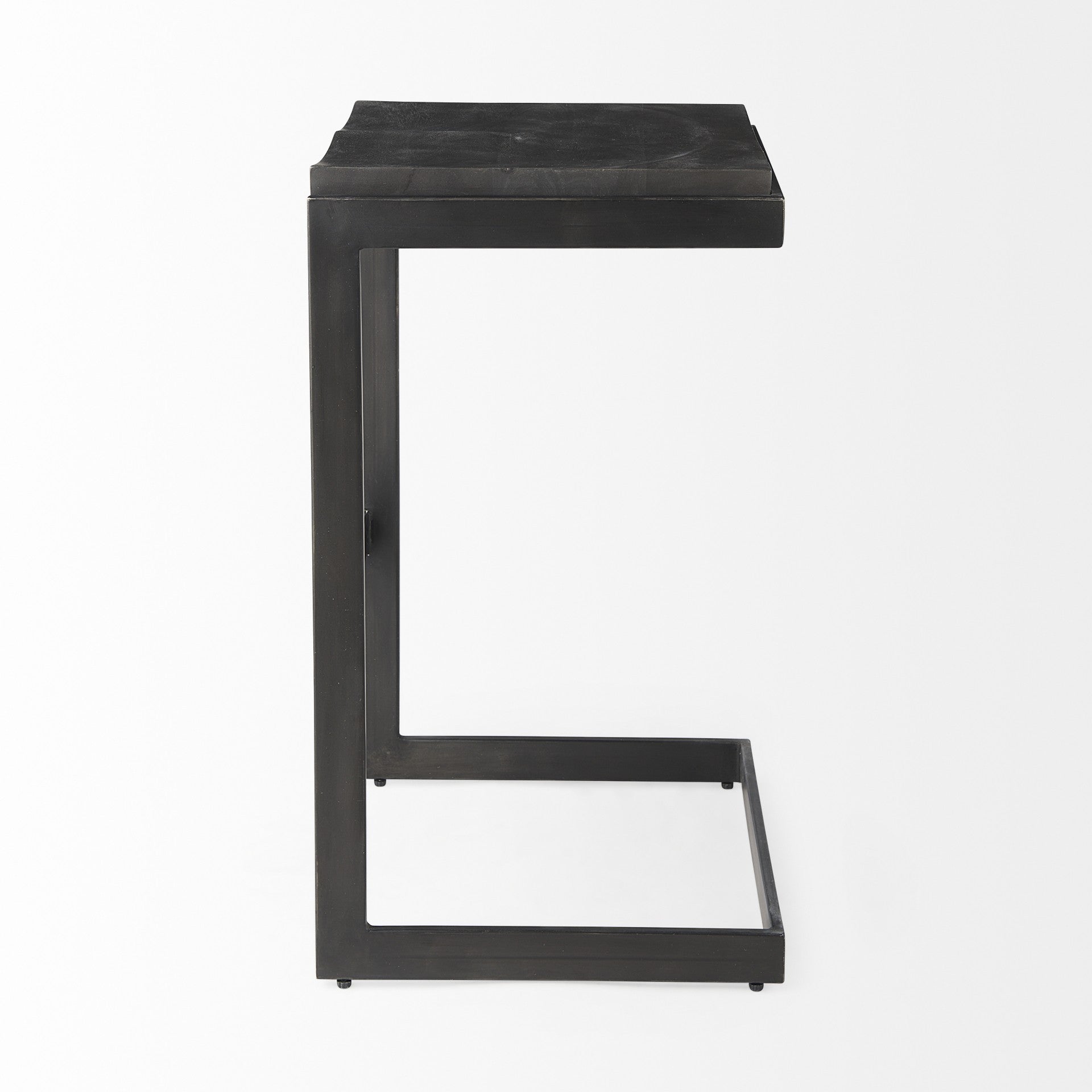 Black Solid & Manufactured Wood Backless Bar Height Bar Chair