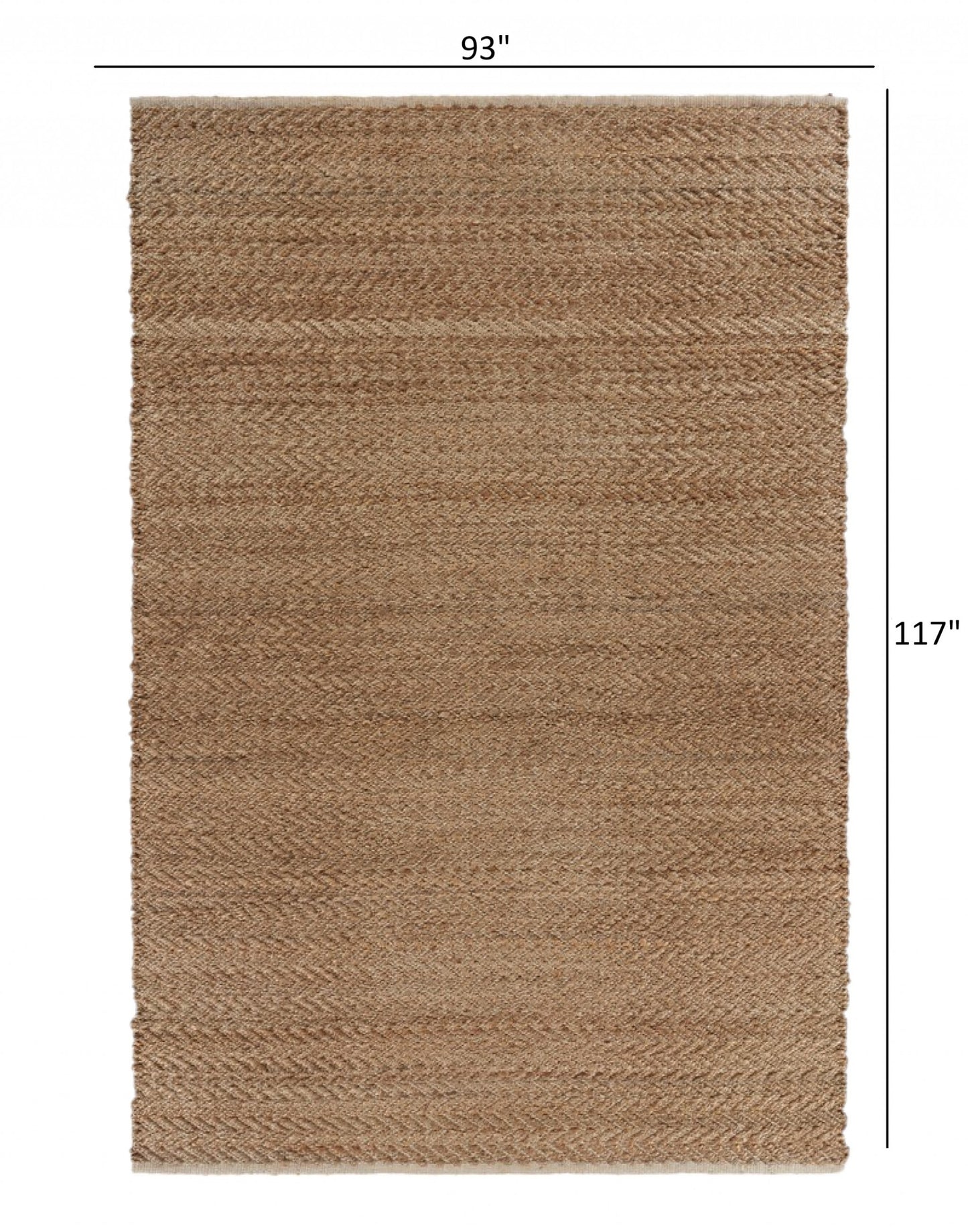 8 x 10 Natural Hand Woven Rug