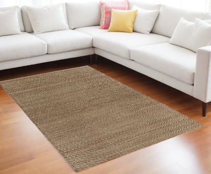 8 x 10 Natural Hand Woven Rug