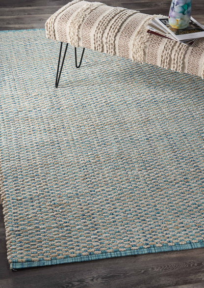 8 x 10 Blue & Beige Toned Rug