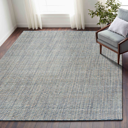 8 x 10 Blue & Beige Toned Rug