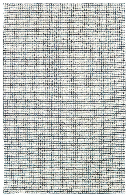 8 x 10 Ivory Wool Hand Loomed Rug